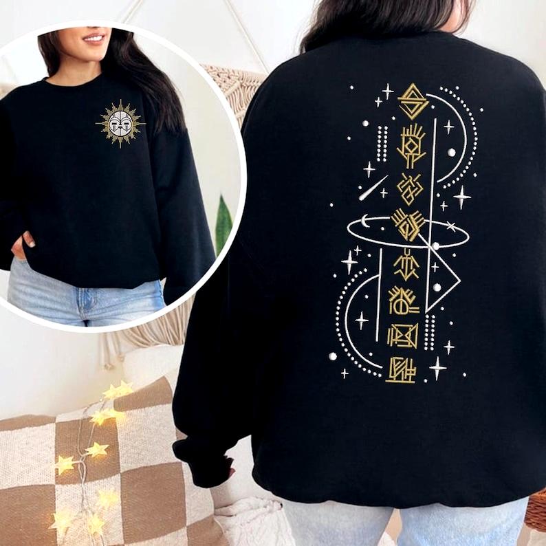 Esquie Clair Obscur Expedition 33 Sweatshirt Hoodie Casual Crew Neck Casual Fashion Comfortable Long Sleeve Autumn Street Hooded