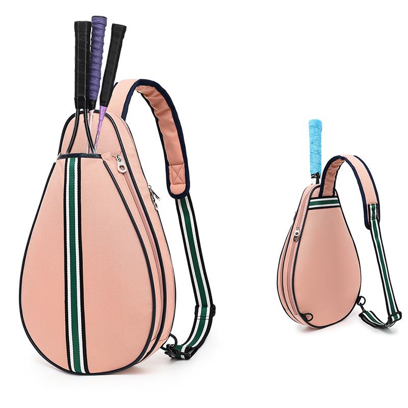 2026 Neue Tennis- & Badminton-Schlägertasche - Stilvolle Einzel-Schulter-Crossbody-Tasche für Erwachsene, Unisex Handgehaltene Sporttasche