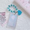 Transparent Heart Acrylic Keychain Card Holder for 3-Inch Instant Camera Photos