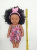 18-47CM Afroamerikanische Silikon-Reborn-Babypuppe mit Musikfunktion
