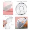 2pcs Silicone Breast Milk Collector Stand Scale Soft Nursing Cups Travel Portable Milk Saver Sore Nipples 60ml Mixed Colors
