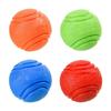Tear Resistant Puppies Chew Ball Featuring Dental Care Ridges And Springy Rebounding For Outdoor Exercise
