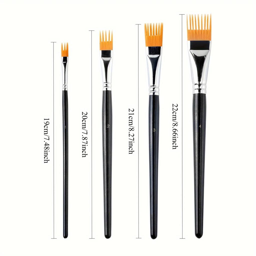 Paintbrush Set for Watercolor Oil Digital Painting - Landscape Leaf Art Brushes for Artists & Students
