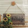 Hanging Sunflower Welcome Sign Lightweight Wooden Decoration Sign  Garden Decoration