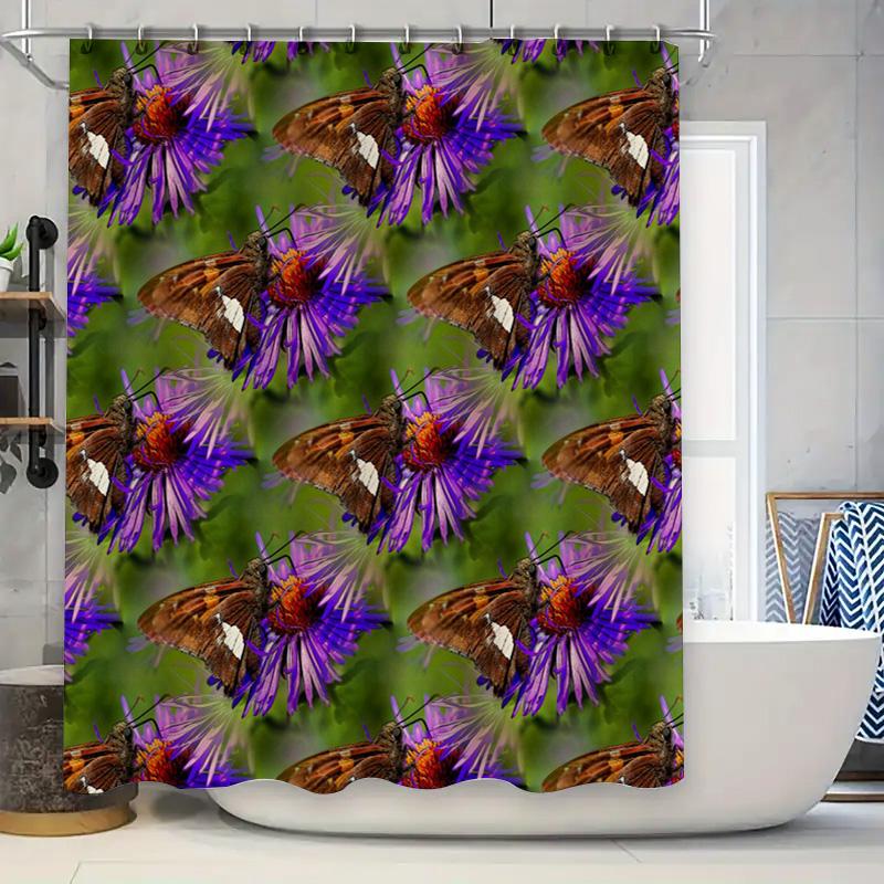 

Custom Pet Parrot Greenery Shower Curtain With Johnsons Family Name White, Blue Bird Floral Bathroom Decor For Home W60H190(CM)-1 Pcs
