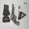 Cowboy Toy Set: Hat, Scarf, Revolver & Leather Holster 
