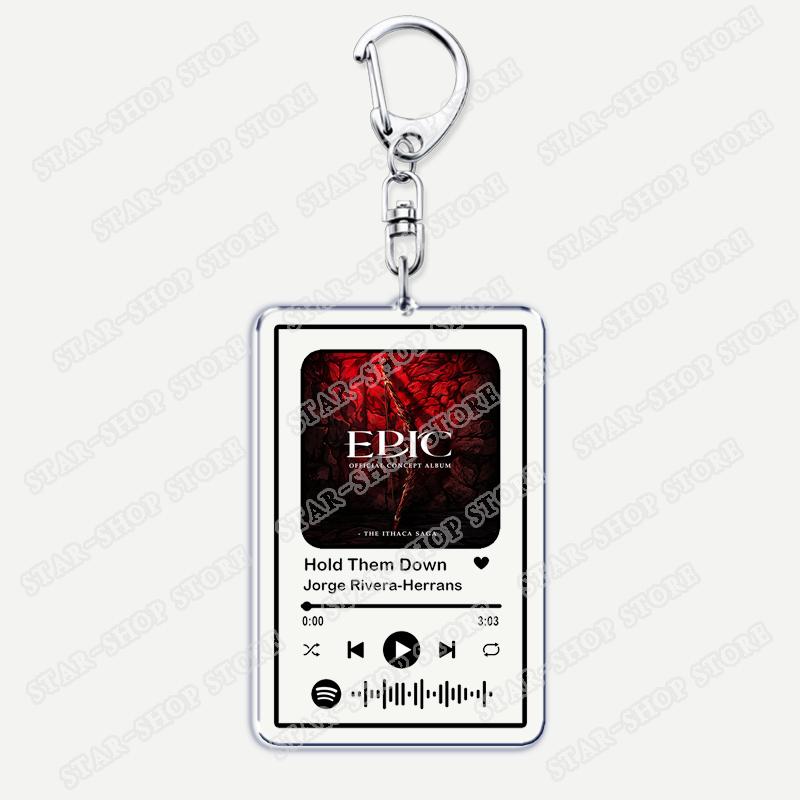 

Popular Epic The Musical Keychains for Women Accessories Bag Odysseus Poseidon Greek Mythology Music Keying Jewelry Fans Gifts