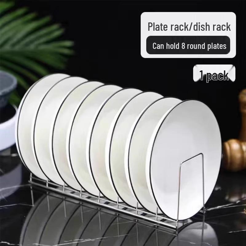 Stainless Steel Bowl & Plate Storage Rack - New Style Dish Organizer