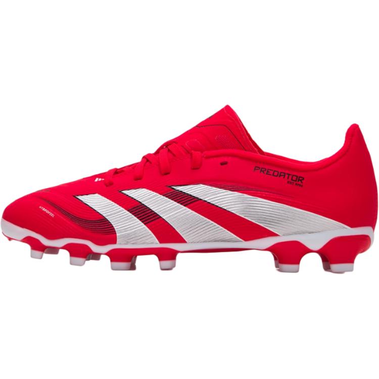 New Adidas PREDATOR LEAGUE Slip Resistant Breathable Low Top Kids' Soccer Shoes Red Kids' ID3795