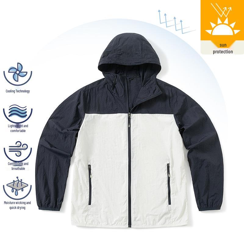 Lightweight Breathable Sun Protection Jacket - Summer Thin Hooded Outdoor Travel Wear for Couples