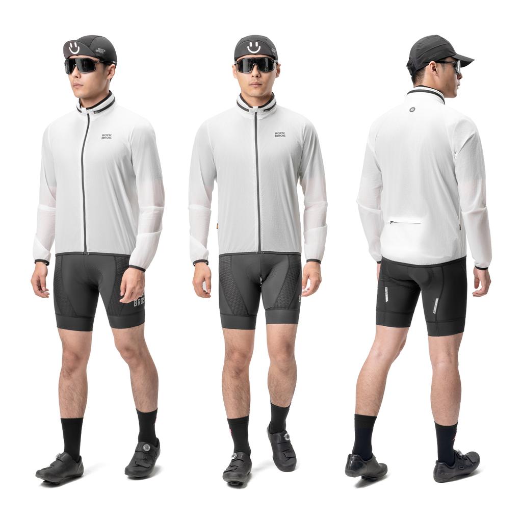 ROCKBROS Cycling Jacket Automatically Color Change Bicycle Windbreaker Breathable Reflective Lightweight Bike Coat Elasticity