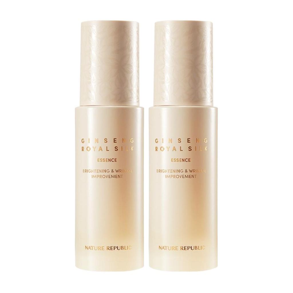 NATURE REPUBLIC Ginseng Royal Silk Essence Premium Anti-Aging & Radiance 40ml (Pack of 2)