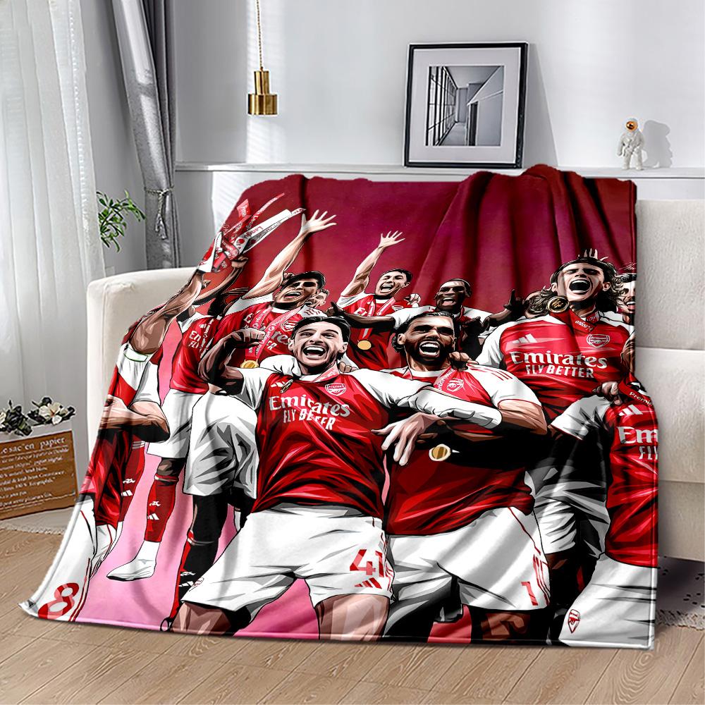 Arsenal Decke Weich Warm Gemütlich Geeignet für Bettwäsche Meeresufer Sofa für Alle Jahreszeiten Modern Bestes Feiertagsgeschenk für Freunde Familie