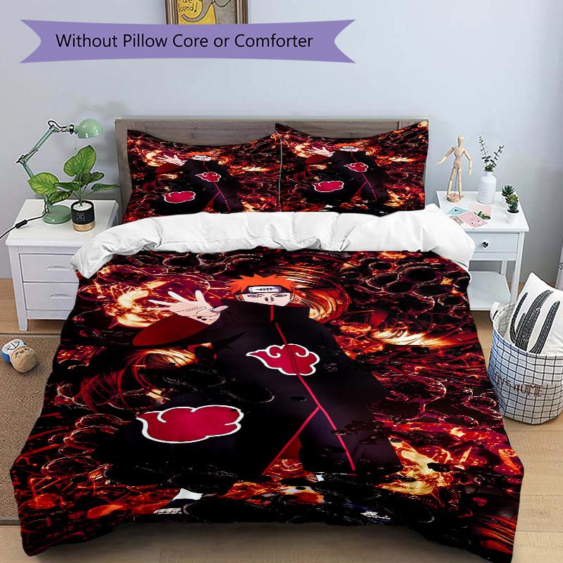 Flame Shadow Warrior Print 3Pcs Bedding Setduvet Cover With 2 Bedropillowcase Home Birthday Gift