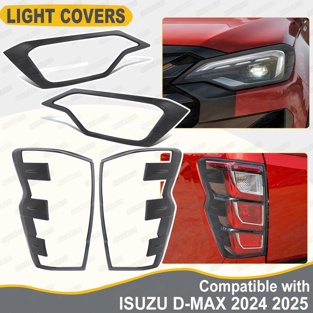 Kit Carrozzeria per ISUZU D-Max DL40 V-Cross 2024 2025 Nero Opaco Copri Fari Posteriori Accessori Esterni Auto Ricambi Auto