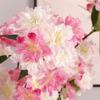 Green Leaves Faux Sakura Flower Branch Real Touch Simulation Floral Fake Flower  Mother's Day Gift