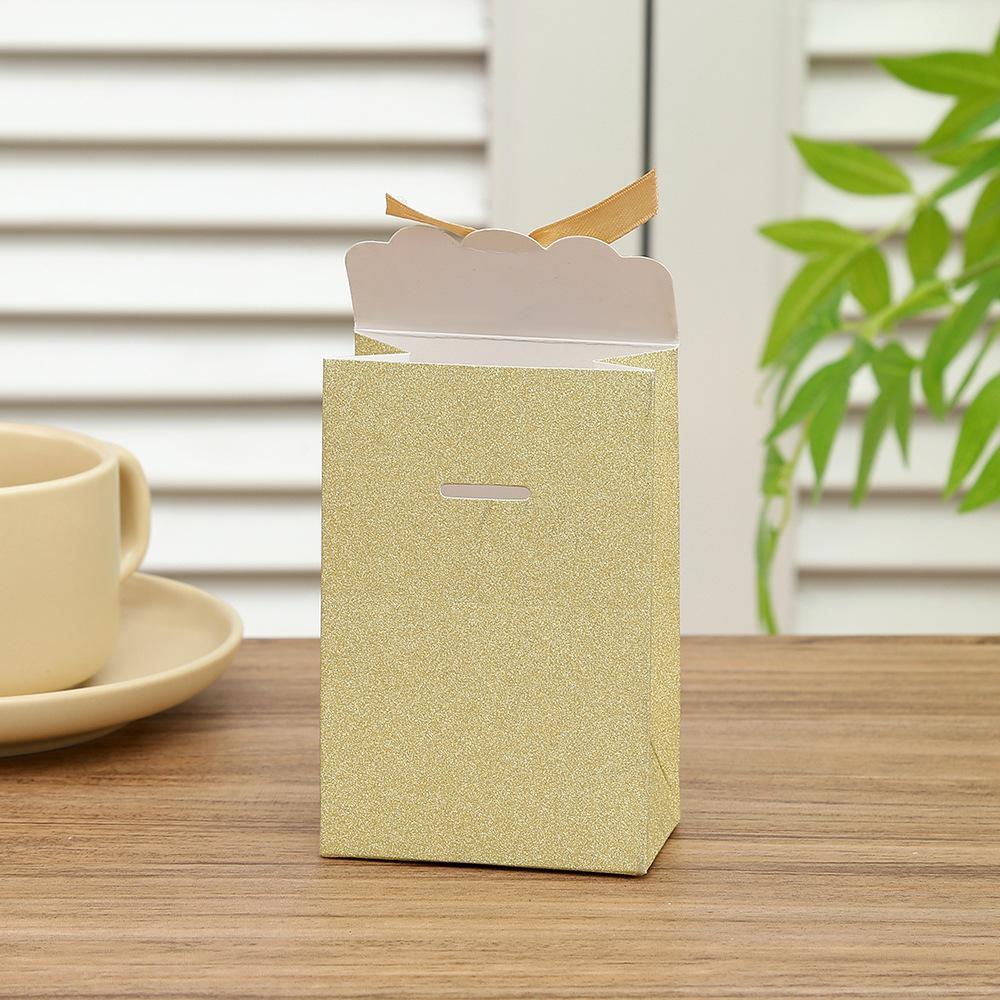 12pcs Glitter Paper Gift Bags With Bow Small Candy Treat Bags For Wedding Bridal Shower Birthdays Party Favors Gift Wrapping Set