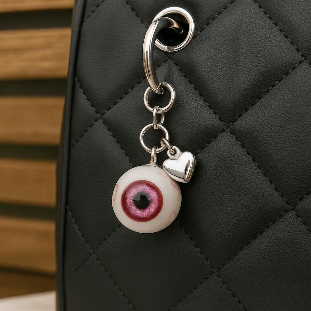 Resin Material Gothic Eye Keychain Goth Style Eye Keychain Halloween Eyes Keychain  Purse Charms