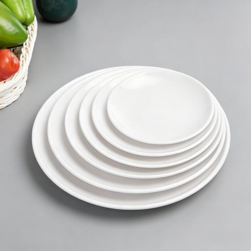 Chuzhou A5 Melamine White Round Dinner Plate