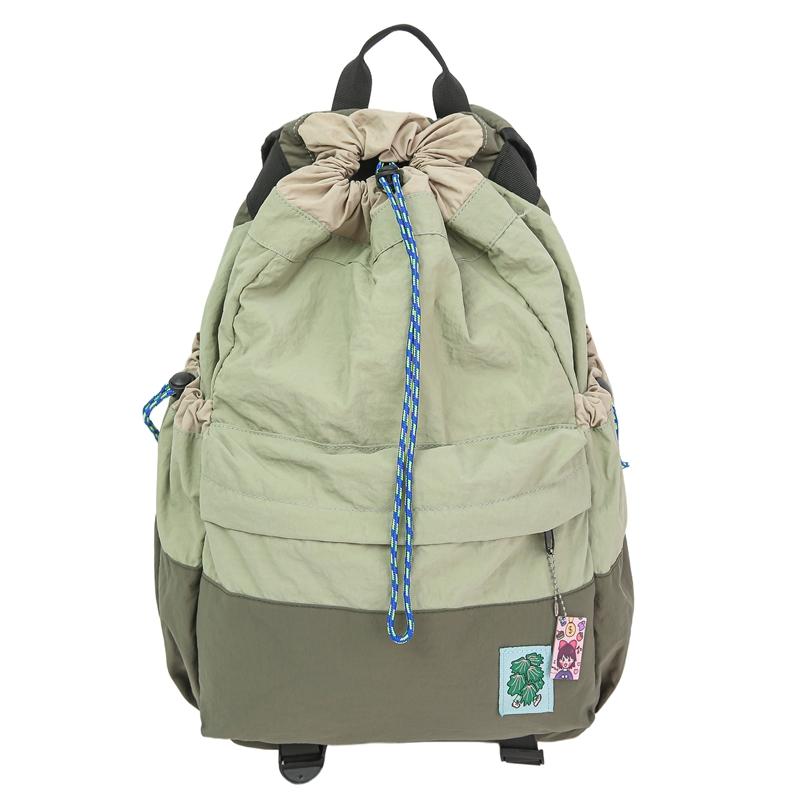 

Спортивный легкий рюкзак, студенческий школьный рюкзак со шнурком зелёный