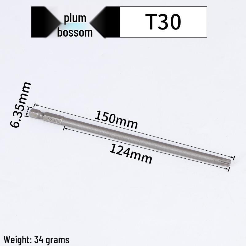Magnetic Plum Blossom Screwdriver Replacement Bits T15 T20 T25 T30