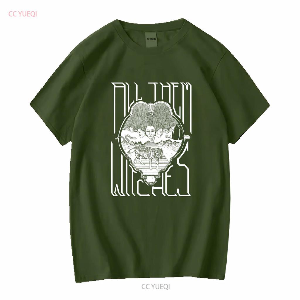 All Them Witches Witch T Shirt S M L XL 2XL 3XL Long or Short Sleeves Vintage Washed Breathable Streetwear Stretched Fashion