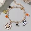 Trend Female Bracelet Spider Pumpkin Pendant Classical Stackable Halloween Bracelet