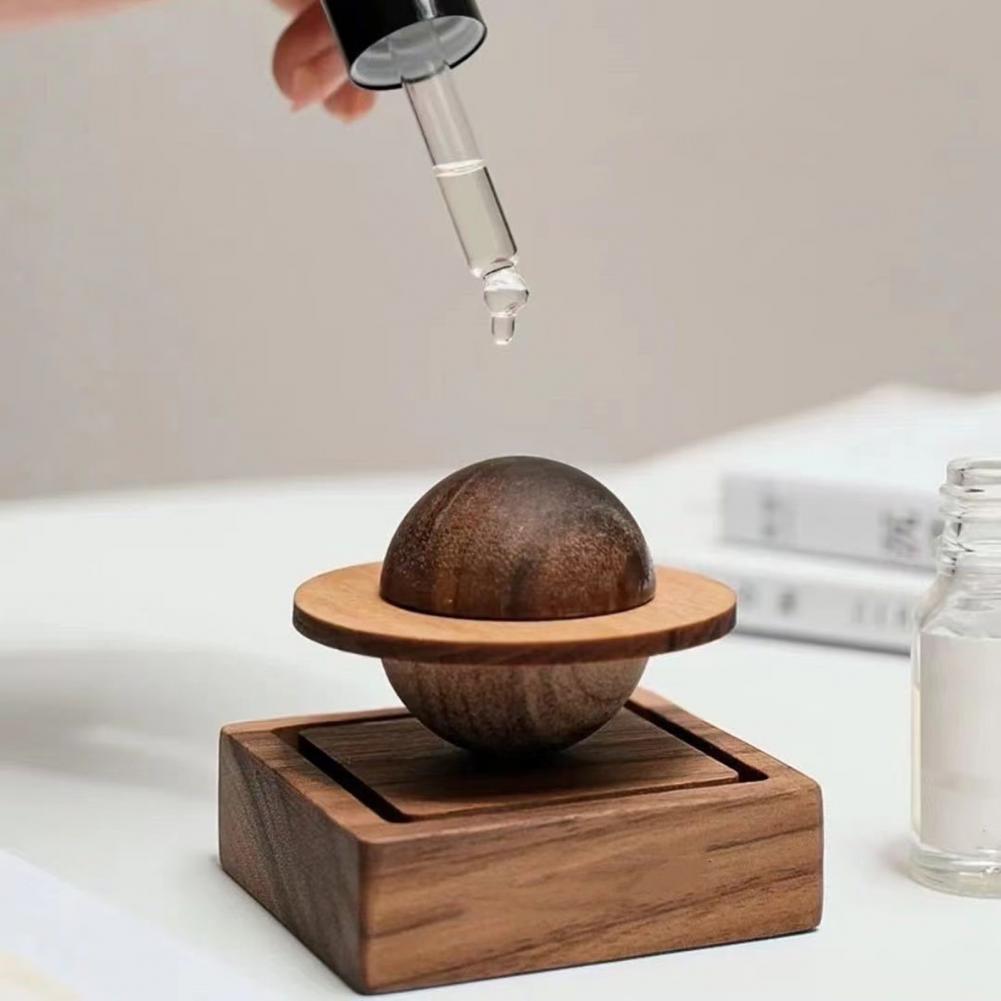 Incense Diffuser Gift Set Jupiter Orbit Diffuser Handcrafted Walnut Wood Planetary Diffuser for Aromatherapy Decor for Friends