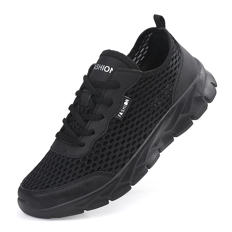 

Men s Summer Mesh Shoes Men Tennis Shoes Breathable Lightweight Casual Sneakers Man Jogging Sports Running Walking Woman Shoes 38 чорний