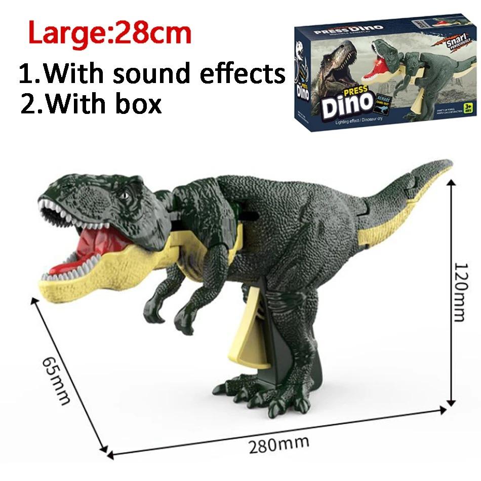 Dinosaurs Zazaza Press Dinosaurs Zaza Toy with Sound Children's Fidget Toys Decompression Toy Telescopic Swing Dino Model Kids
