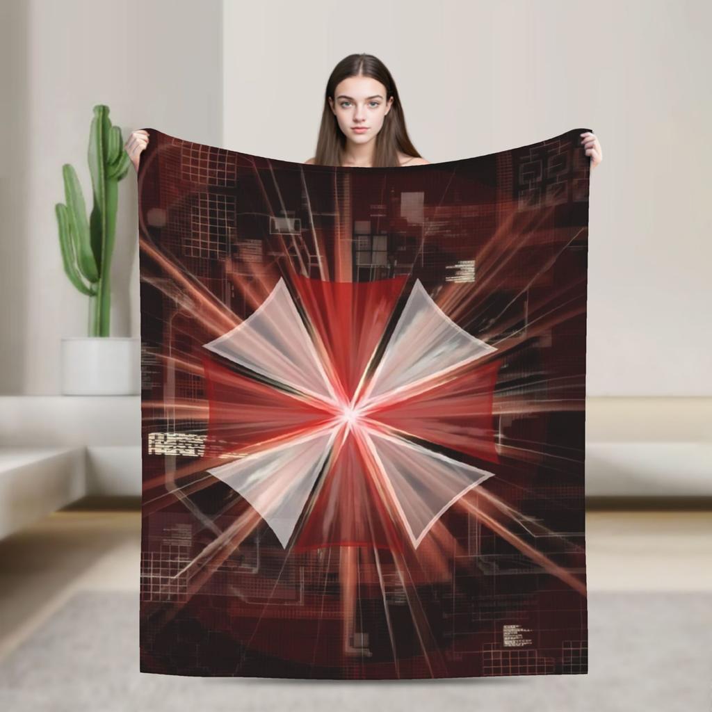 Resident Business Umbrella Corps Eviled Blankets Flannel Awesome Warm Throw Blankets for Bedspread Decoration