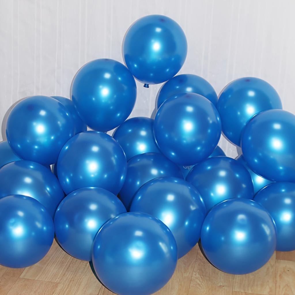 20 Pcs Pearl Blue Thick Transparent Starry Sky Latex Balloon Set for Birthdays Weddings Graduation Helium Ballons Decoration