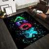 Colorful Gaming Console Symbols Pattern Carpet for Living Room Decor Suitable for Use As an Anti-slip for Living Room Bedroom Sofas