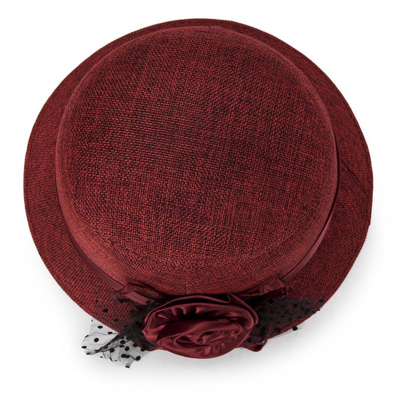 Elegante Cappello da Sole in Organza Traspirante da Donna, Stile Dea con Design Floreale e Pois, Protezione Solare Estiva per Esterno