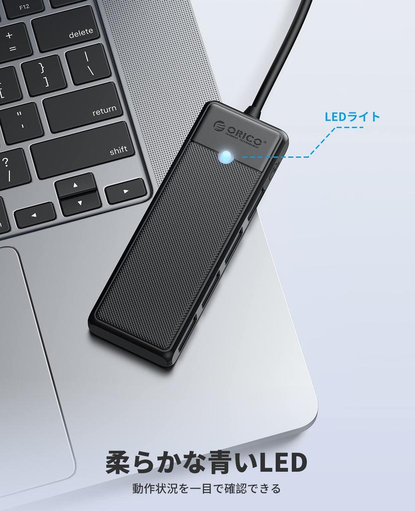 ORICO USB USB USB Expansion Hub with 15cm Lightweight and 5Gbps Compatible with Surface and Other Ideal for Telework and Working from Home Hub, 3.0,