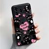 Printing Pattern Case For ZTE Blade A76 4G Z2474 Soft Silicone Black Shell Cover Cute Flower Cartoon Casing