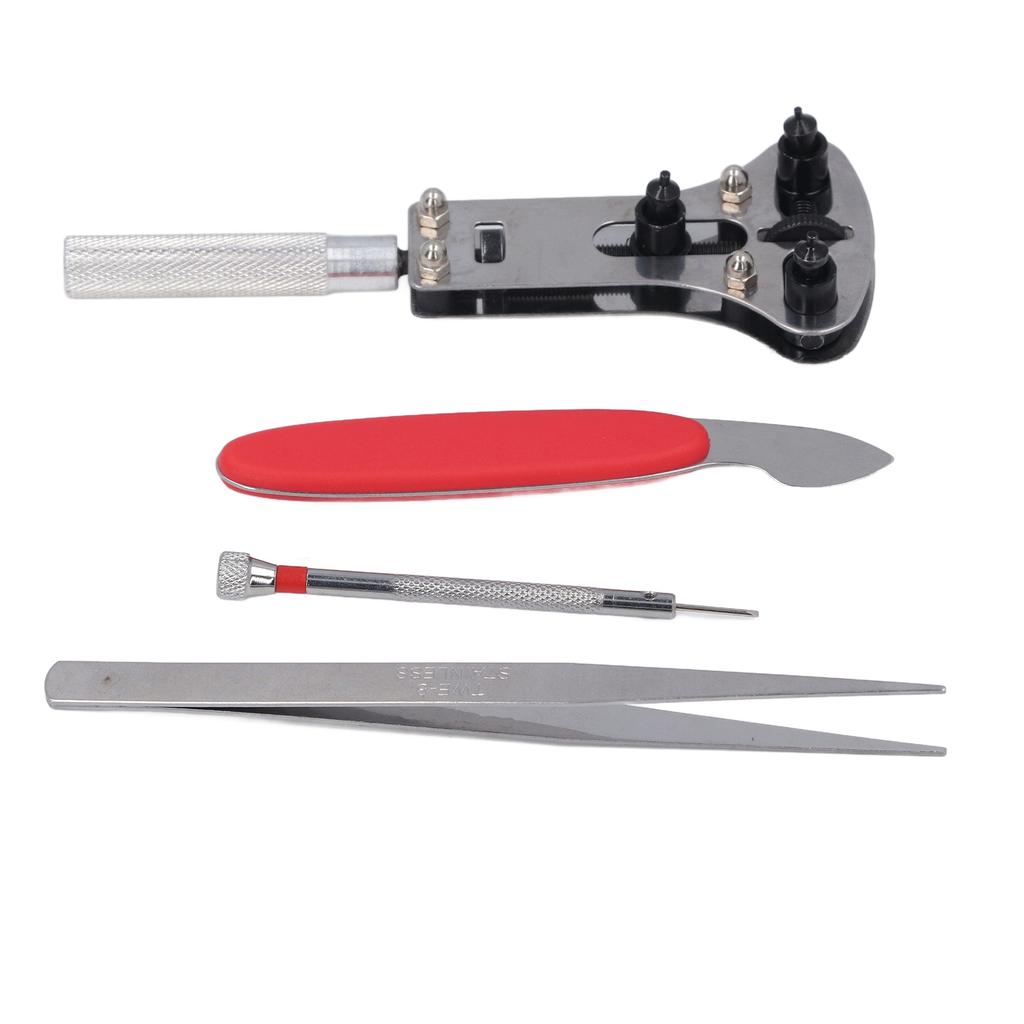 21 szt. Otwieracz do dekli zegarków 3-bolcowy Ściągacz do dekli zegarków Zestaw wkrętaków z rowkiem do podważania zegarków do baterii