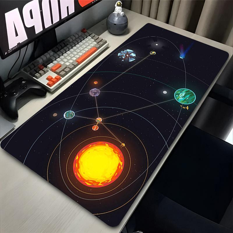 Large Mouse Pad Outer Wilds Laptop Gamer Desk Mat Rubber Extended Keyboard Rug Gaming Accessories Pc Mousepad Oversize Table Pad