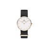 DANIEL WELLINGTON Watch CLASSIC Series Watch Quartz Movement White Dial Women's Watch Textured White Dial DW00100259