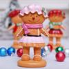 Gingerbread Man Figurine Christmas Resin Gingerbread Statue with Dress/Suit Holiday Tabletop Ornament for Home Kitchen Mantel Decorations