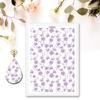 Clay Transfer Paper Water Soluble Clay Transfer Paper, Flower Leaf Butterfly Clay Transfer Sheets for Jewelry Making