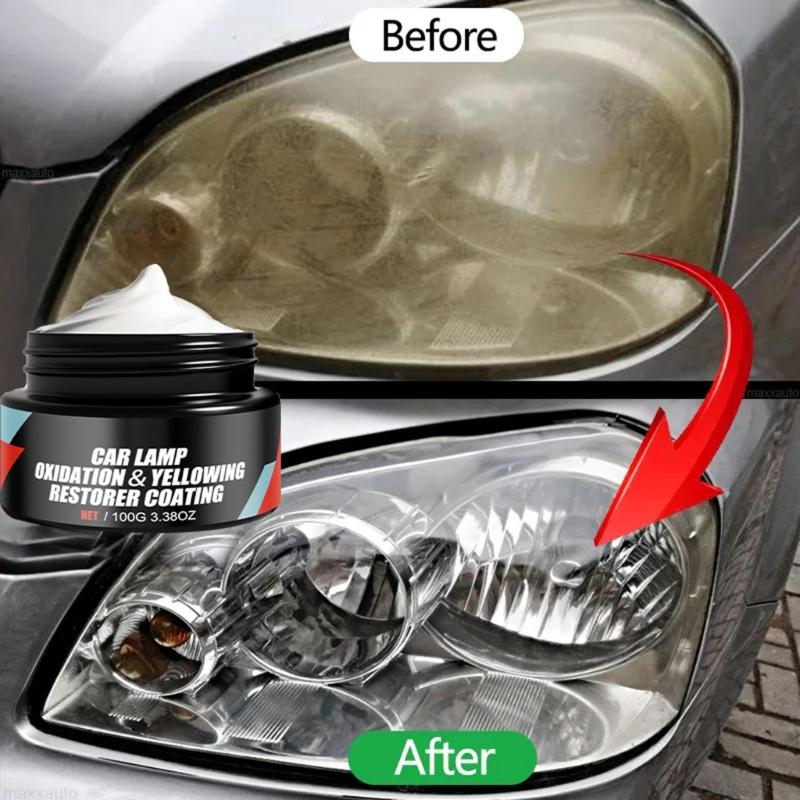 2025 New Headlight Lens Refinishing set with Sponge Headlight Restoration Paste for Auto
