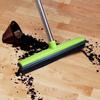 Pet Hair Rubber Broom Floor Brush for Carpet Dog Hair Remover with Built In Squeegee Silicone Broom Hair Remover Cleaning
