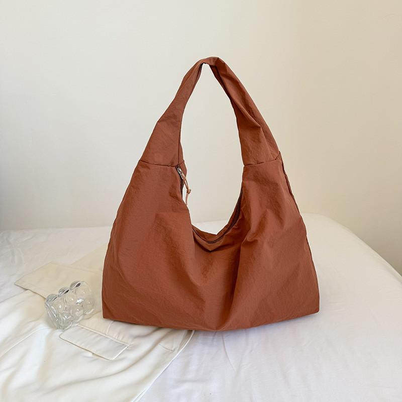 Street Style Womens Nylon Shoulder Bag With Durable Stitching And Mobile Pocket