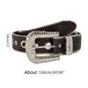 Adult Belt with Rhinestone Buckle Light Luxurious Ladies Locomotive Waistband