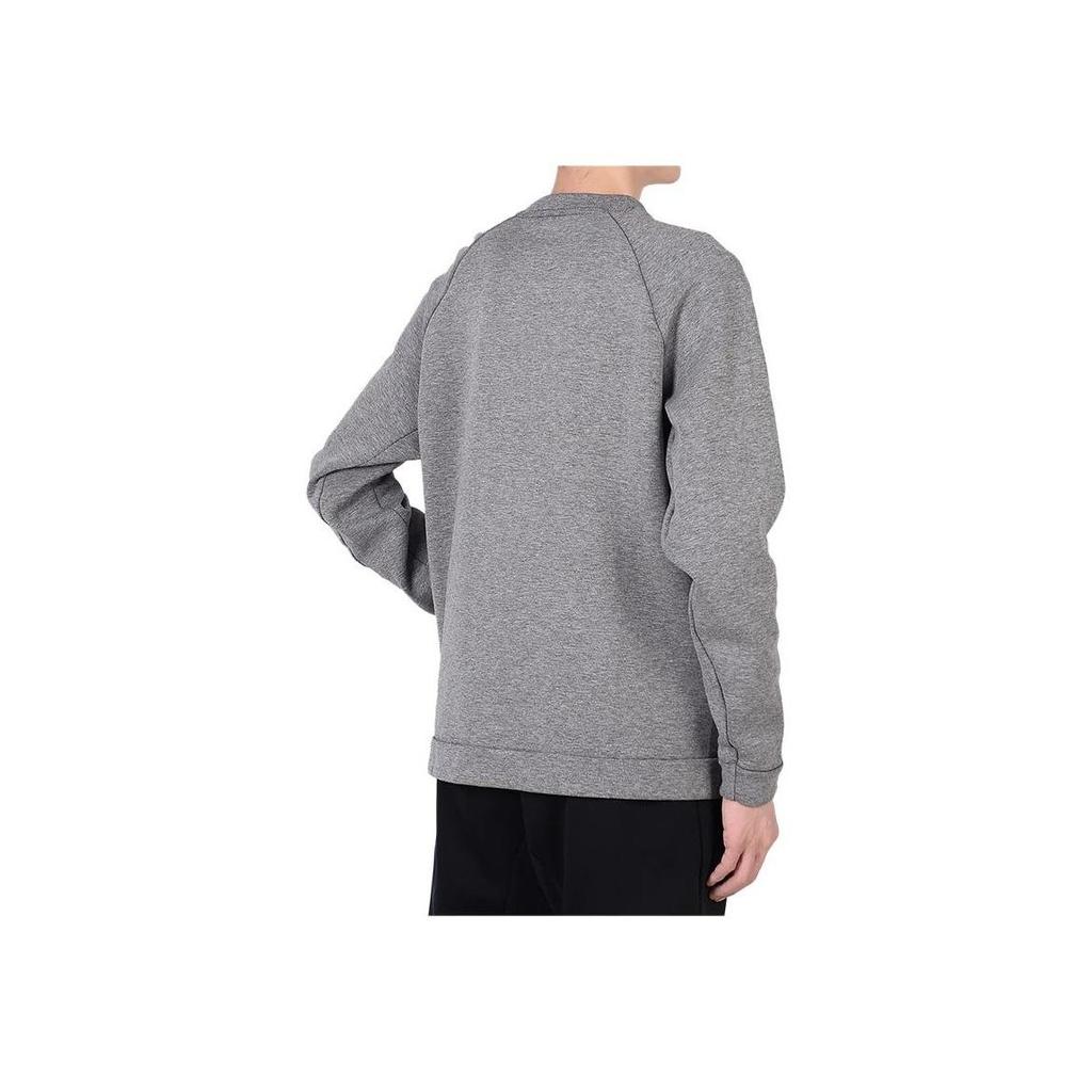 Nike Sportswear Tech Fleece Kangaroo Pocket Crew Neck Sweatshirt Men Tops Grey 805141-091