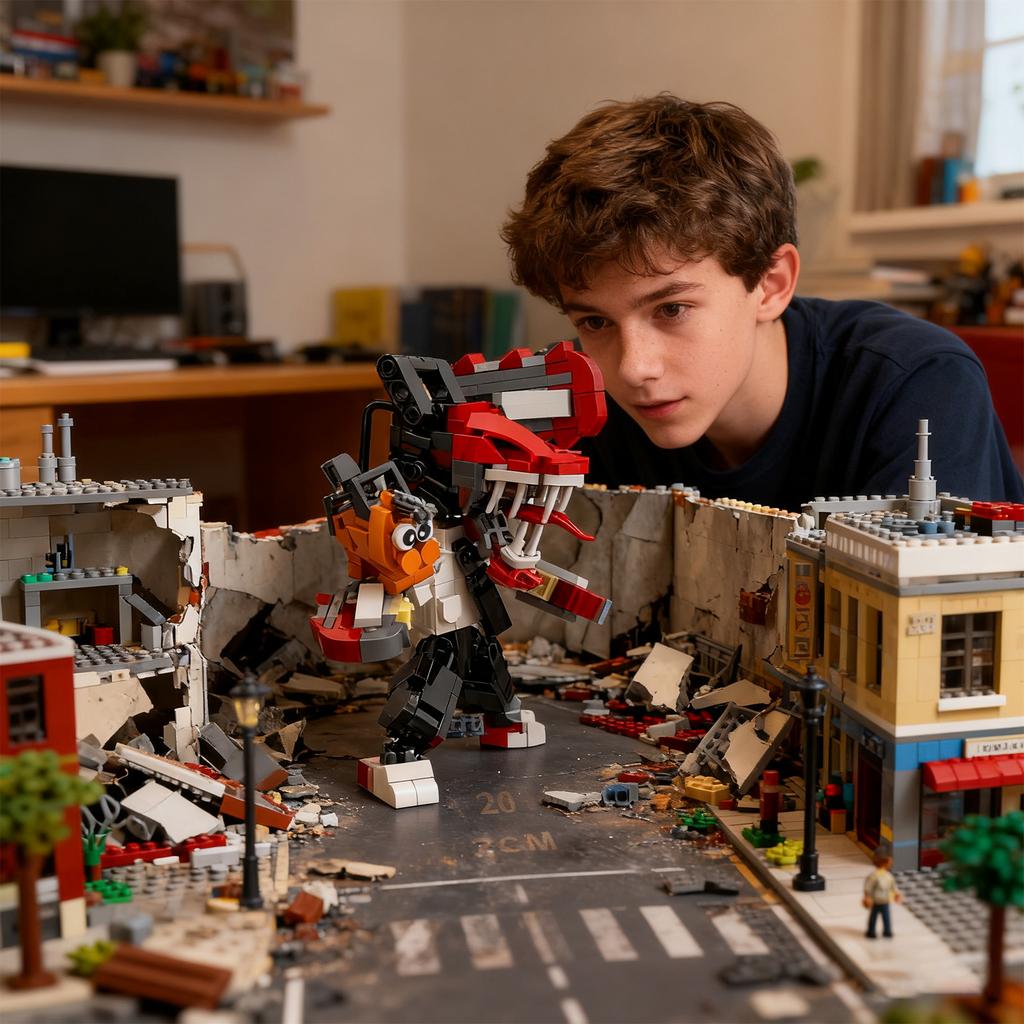 Imitation Mystery Puppet Assembly Building Block Figure Model - Creative Building Block Anime Model, Suitable For Display And Collection Gifts.