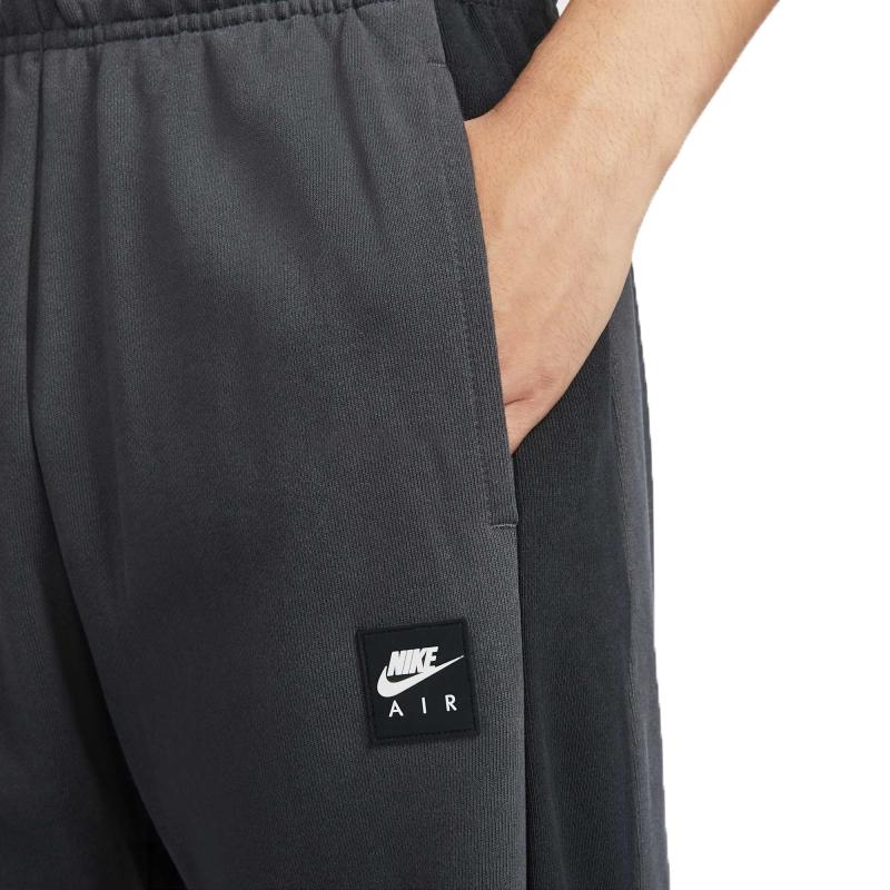 Nike Air AS M Air FLC Pant OH BFT Fashion Straight Leg Retro Sports Color Block Lace-Up Casual Pants Men pants Black Gray HJ0288060