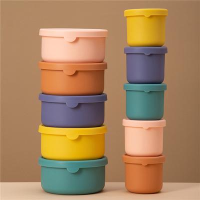 250ml Silicone Food Storage Container with Lids Reusable Airtight Lunch Bento Boxes for Adults Kids Freezer Camping Snack Container