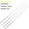 Fiberglass/Carbon Half-titanium Fishing Rod Tip Retractable Half/All Titanium Alloy Carbon Fiber Spinning Portable
